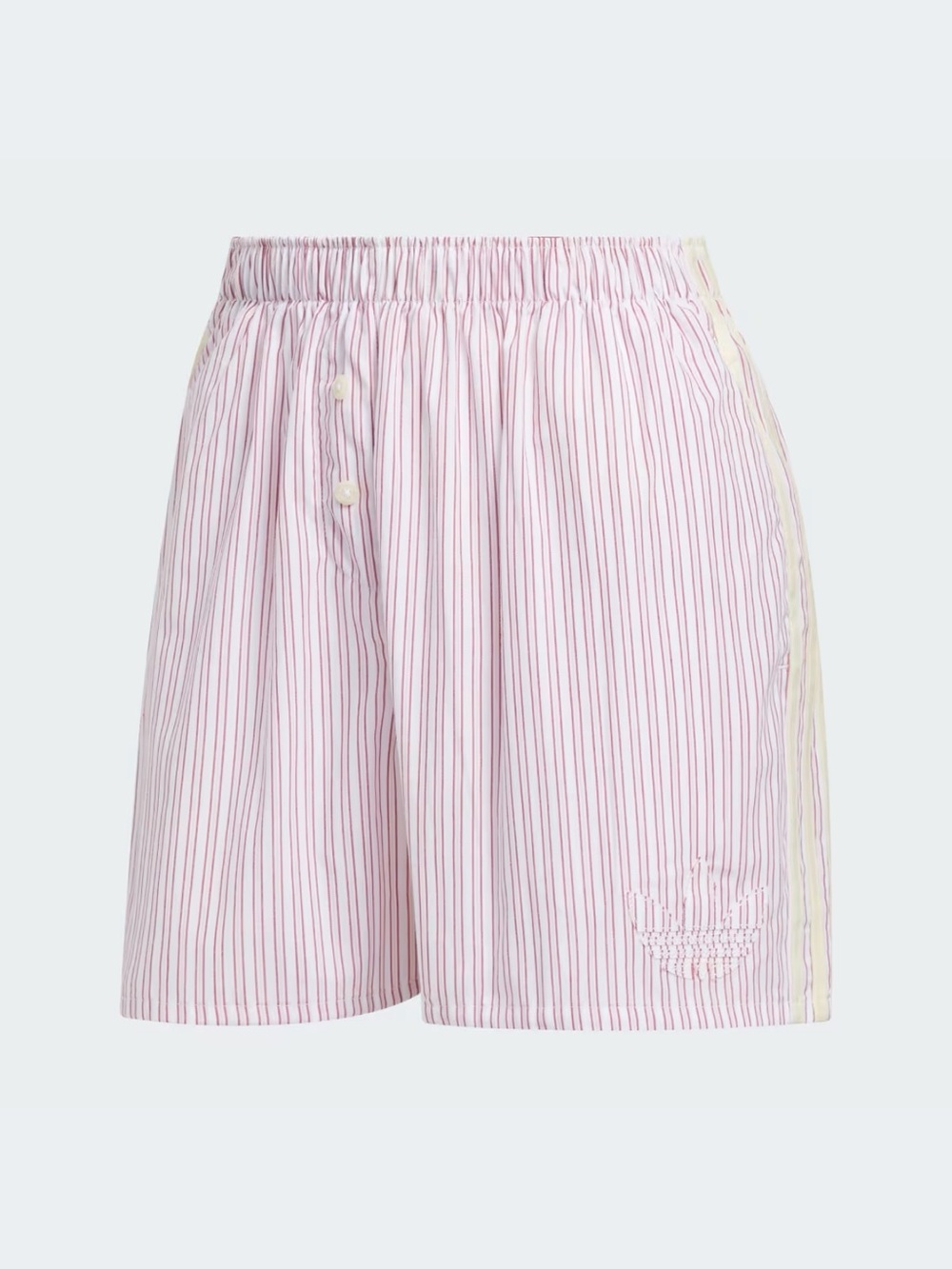 adidas Originals Pink & White Striped Women's Boxer Shorts